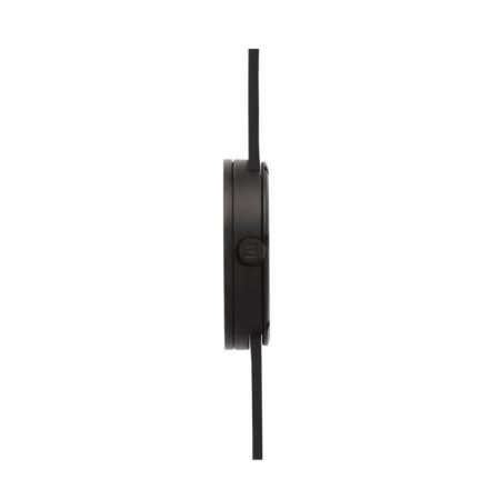Leff Amsterdam Tube Watch D38 Zwart / Zwart Lederen Band Horloge - Afbeelding 2