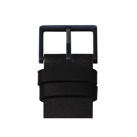 Leff Amsterdam Tube Watch D38 Zwart / Zwart Lederen Band Horloge - Afbeelding 6