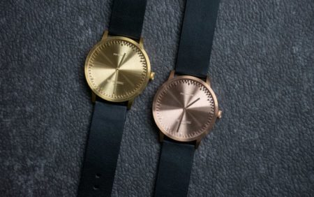 Leff Amsterdam Tube Watch T32 Zwart / Zwart Lederen Band Horloge - Afbeelding 6