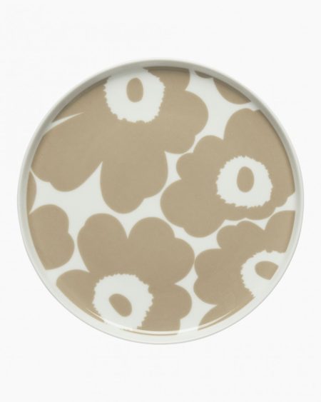 Marimekko Oiva Unikko bord 20 cm Beige