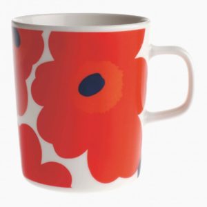 Marimekko Oiva Unikko Beker 2,5dl Rood