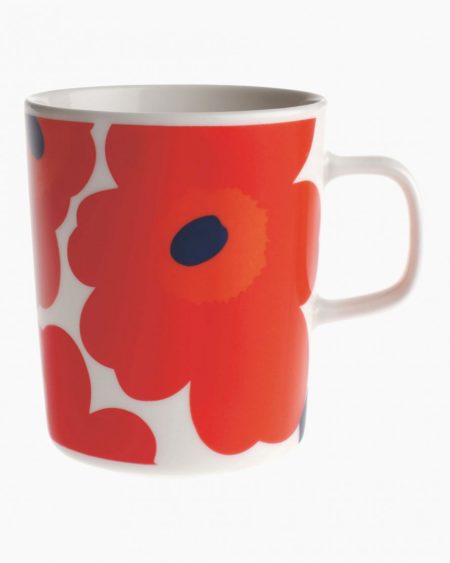 Marimekko Oiva Unikko Beker 2,5dl Rood