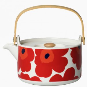 Marimekko Oiva Unikko Theepot 7dl Rood