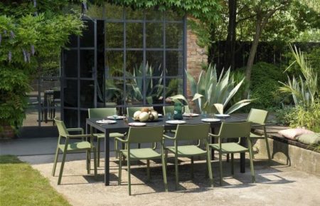 NARDI TRILL TUINSTOEL MET ARMLEUNING MOSTERD GEEL - Afbeelding 10