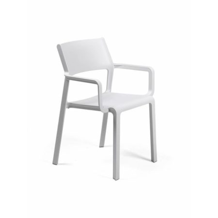 NARDI TRILL TUINSTOEL MET ARMLEUNING WIT - Afbeelding 2