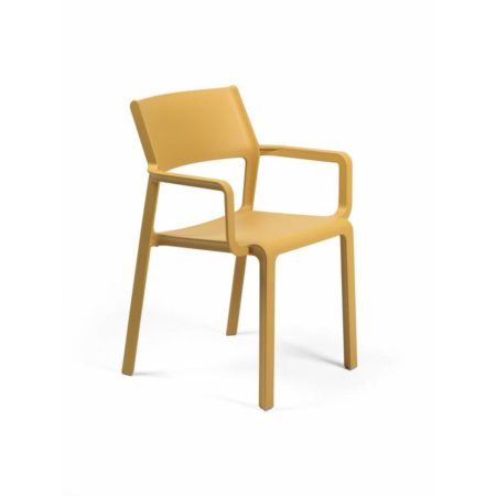 NARDI TRILL TUINSTOEL MET ARMLEUNING MOSTERD GEEL - Afbeelding 2
