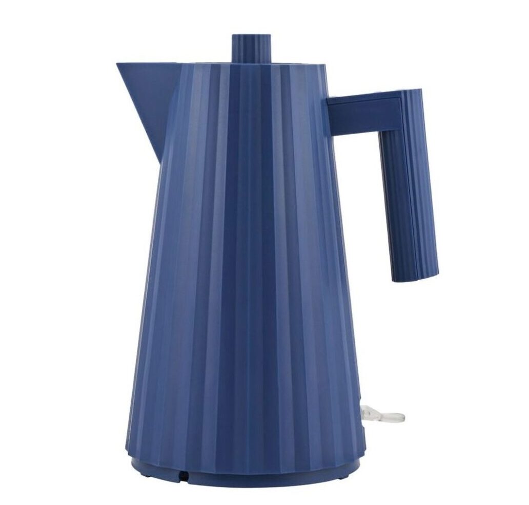 Alessi Plissé Waterkoker Blauw 1,7 L