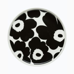 MARIMEKKO OIVA UNIKKO BORD 20CM ZWART/WIT