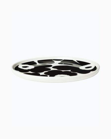 MARIMEKKO OIVA UNIKKO BORD 20CM ZWART/WIT - Afbeelding 2