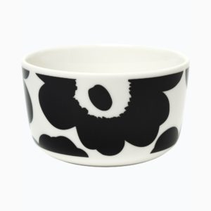 MARIMEKKO OIVA UNIKKO SCHAAL 2,5DL ZWART/WIT