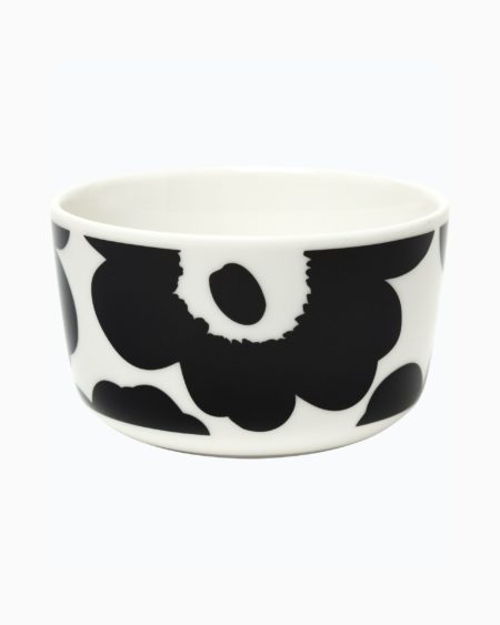 MARIMEKKO OIVA UNIKKO SCHAAL 2,5DL ZWART/WIT