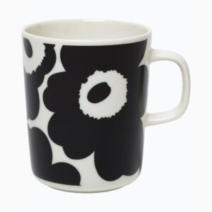 MARIMEKKO OIVA UNIKKO BEKER 2,5DL ZWART/WIT