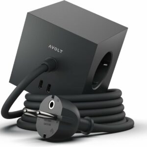 AVOLT SQUARE 1 STEKKERDOOS ZWART