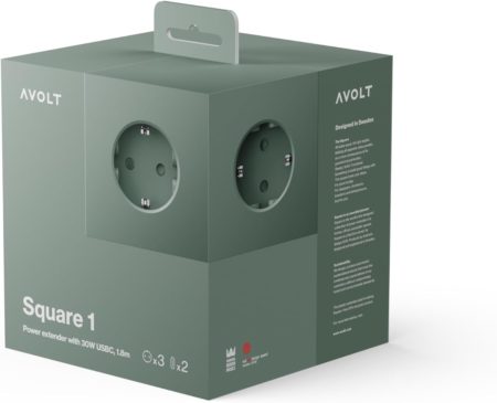 AVOLT SQUARE 1 STEKKERDOOS GROEN - Afbeelding 2