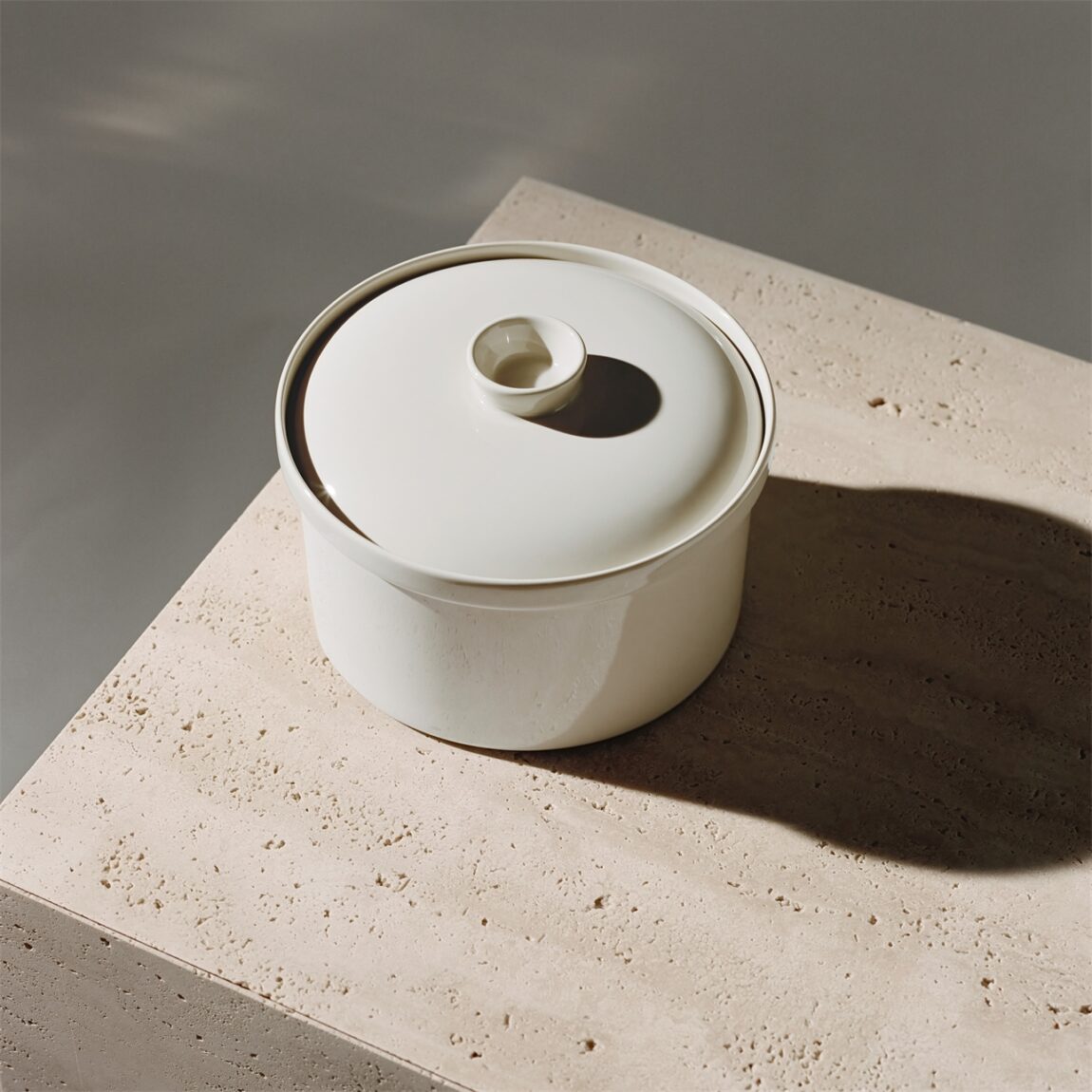 IITTALA TEEMA WIT SCHAAL MET DEKSEL 2,3L - Afbeelding 2