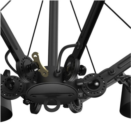 TONONE BOLT CHANDELIER 6ARM SMOKEY BLACK - Afbeelding 2