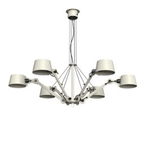 TONONE BOLT CHANDELIER 6ARM ASH GREY