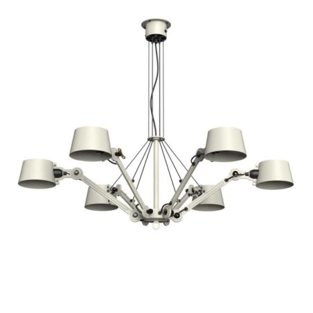 TONONE BOLT CHANDELIER 6ARM ASH GREY