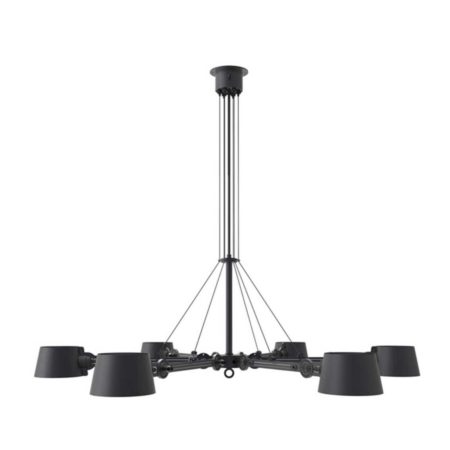 TONONE BOLT CHANDELIER 6ARM SMOKEY BLACK - Afbeelding 6