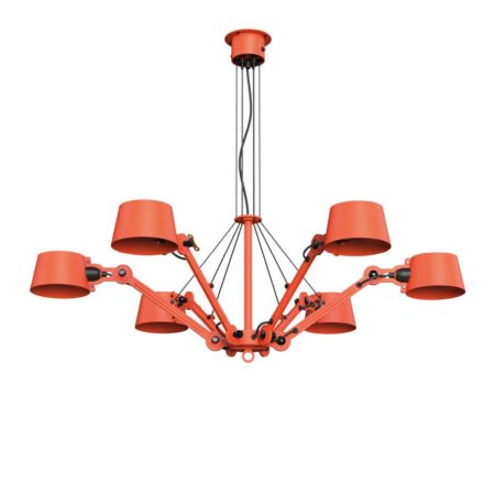 TONONE BOLT CHANDELIER 6ARM STRIKING ORANGE
