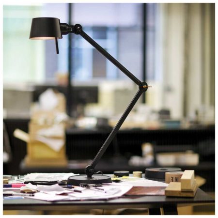TONONE BOLT BUREAULAMP 2ARM FOOT SMOKEY BLACK - Afbeelding 7