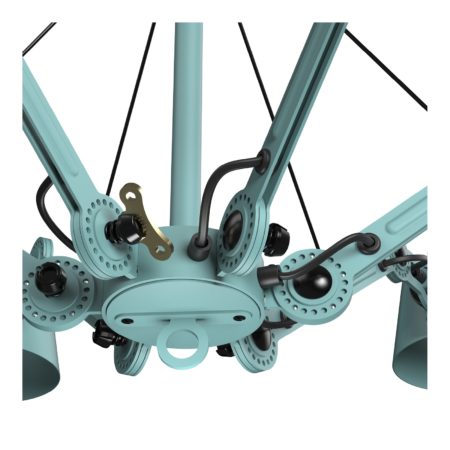 TONONE BOLT CHANDELIER 6ARM ICE BLUE - Afbeelding 2