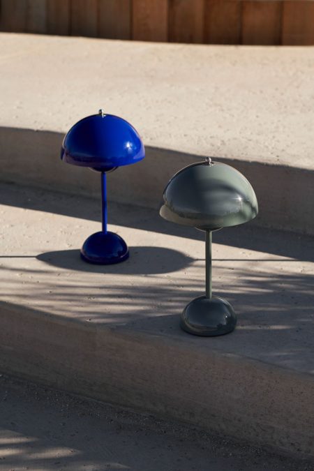 FLOWERPOT OPLAADBAAR TAFELLAMP VP9 KOBALT BLAUW - Afbeelding 3