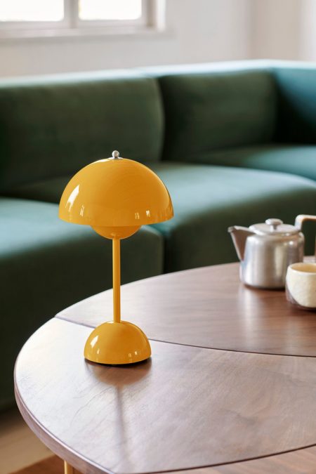 FLOWERPOT OPLAADBAAR TAFELLAMP VP9  MUSTERD - Afbeelding 4