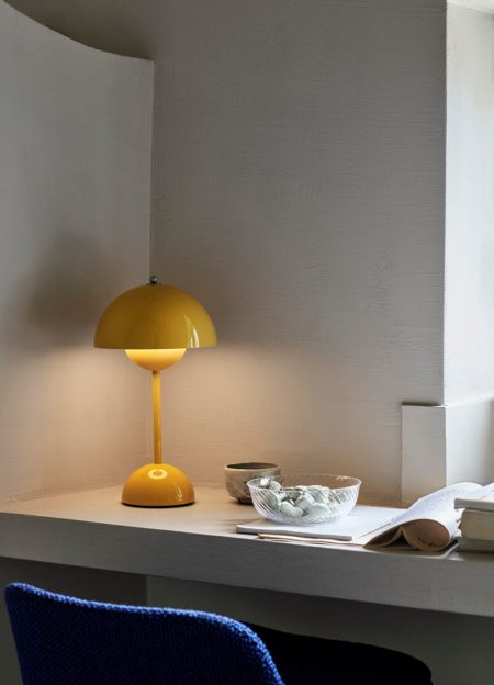 FLOWERPOT OPLAADBAAR TAFELLAMP VP9  MUSTERD - Afbeelding 5