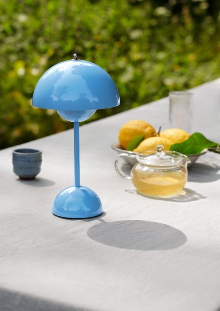 FLOWERPOT OPLAADBAAR TAFELLAMP VP9 SWIM BLUE - Afbeelding 4