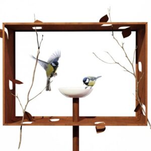 FREDERIK ROIJÉ FRAMED FEEDER VOGELHUIS