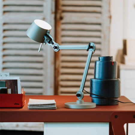 TONONE BOLT BUREAULAMP 2ARM SMALL LIGHTNING WHITE - Afbeelding 4