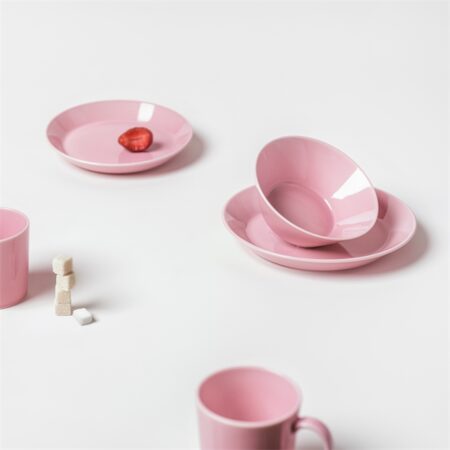 IITTALA TEEMA ROZE PLAT BORD 17CM - Afbeelding 2
