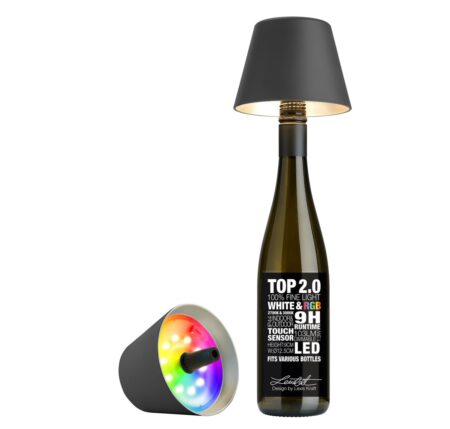 Sompex TOP 2.0 Oplaadbare Flessenlamp Zwart