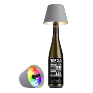 Sompex TOP 2.0 Oplaadbare Flessenlamp Grijs