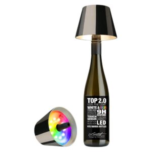 Sompex TOP 2.0 Oplaadbare Flessenlamp Spacegrijs