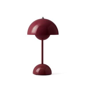 FLOWERPOT OPLAADBAAR TAFELLAMP VP9 DARK PLUM
