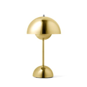 FLOWERPOT OPLAADBAAR TAFELLAMP VP9 BRASS PLATED