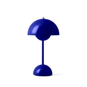 FLOWERPOT OPLAADBAAR TAFELLAMP VP9 KOBALT BLAUW
