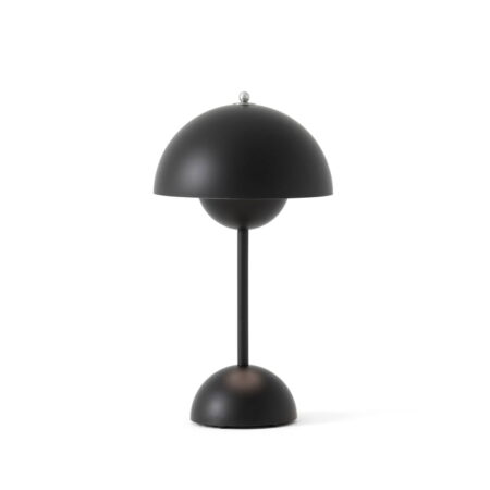 FLOWERPOT OPLAADBAAR TAFELLAMP VP9 MATT BLACK