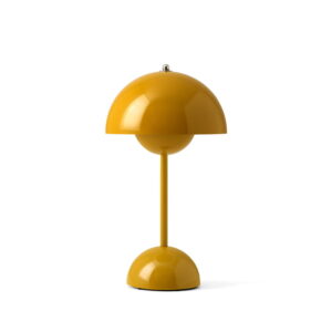 FLOWERPOT OPLAADBAAR TAFELLAMP VP9  MUSTERD
