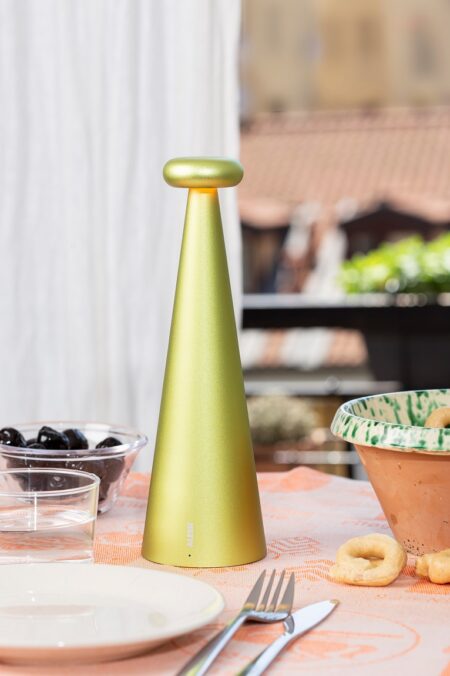 ALESSI BEDIN TAFELLAMP GEEL - Afbeelding 5