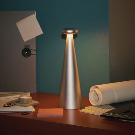 ALESSI BEDIN TAFELLAMP GRIJS - Afbeelding 5