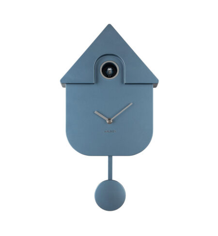 KARLSSON MODERN CUCKOO WANDKLOK BLAUW METALLIC - Afbeelding 2