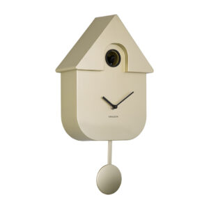 KARLSSON MODERN CUCKOO WANDKLOK GOUD METALLIC