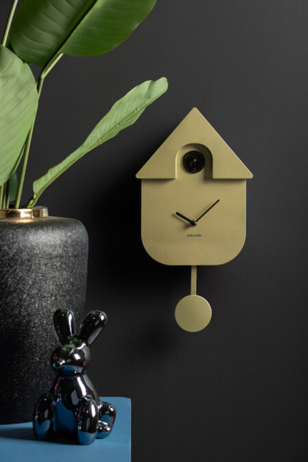 KARLSSON MODERN CUCKOO WANDKLOK GOUD METALLIC - Afbeelding 5