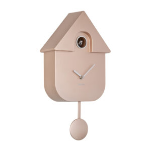 KARLSSON MODERN CUCKOO WANDKLOK ROSÉGOUD METALLIC
