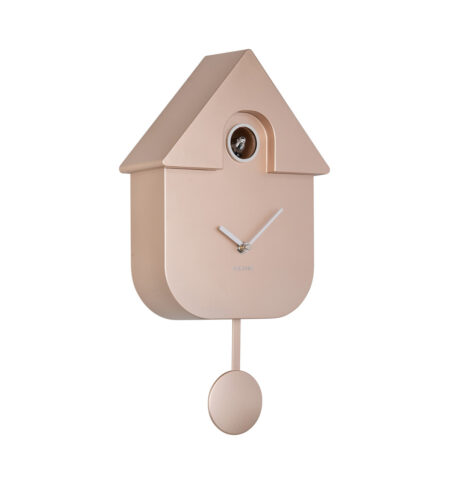 KARLSSON MODERN CUCKOO WANDKLOK ROSÉGOUD METALLIC
