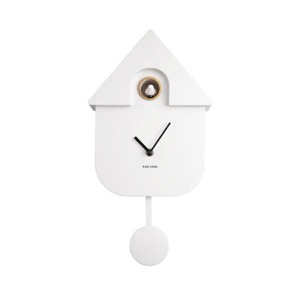KARLSSON MODERN CUCKOO WANDKLOK WIT - Afbeelding 2