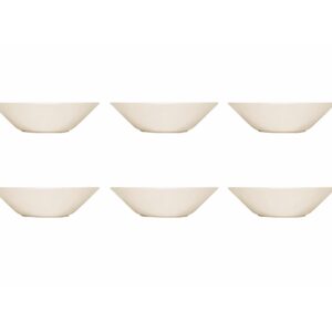 IITTALA TEEMA WIT DIEPBORD 21 CM SET VAN 6 STUKS